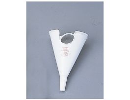Funnel for pouring fits poly Safety Cans 14065 and 14160, White polyethylene.