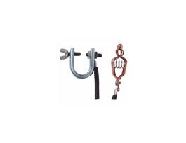 INSULATED GROUND WIRE WITH C"" CLAMP AND C