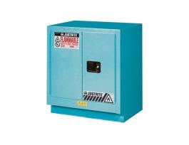 ChemCor® Under Fume Hood Corrosives/Acids Safety Cabinet, Cap. 19 gal., 1 shelf, 2 m/c doors, Blue.