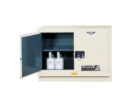 ChemCor® Under Fume Hood Corrosives/Acids Safety Cabinet, Cap. 31 gal., 1 shelf, 2 m/c doors, LtNu.