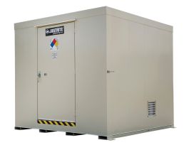 Non-Combustible Outdoor Safety Locker, 16-Drum, Explosion Relief Panels