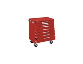 10164 ROLLER CABINET 8 DRAWER SMOOTH RED