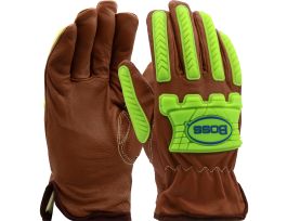 BOSS XTREME LTHRGLV W/OIL ARMOR SZ LG BRWN/HIV