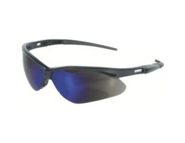 KleenGuard™ V30 Nemesis Safety Glasses, Blue Mirror Lenses with Black Frame