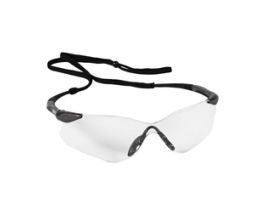 KleenGuard™ V30 Nemesis VL Safety Glasses, Clear Lenses, Gun Metal Temples, Frameless, Hard Coat, Neck Cord