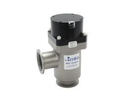 Poppet Valve, LoPro, NW25 ISO-KF, Angle Ports, Viton Seals, Pneumatic