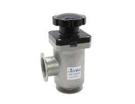 Poppet Valve, LoPro, NW50 ISO-KF, Angle Ports, Viton Seals, Manual