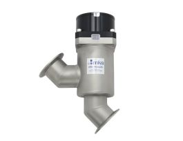 Poppet Valve, LoPro, NW50 ISO-KF, Inline Ports, Viton Seals, Pneumatic