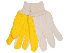 REG. WEIGHT CANVAS BACKWHITE KNIT WRIST GOLDE