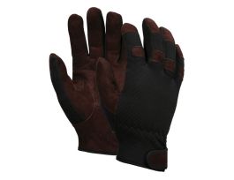MULTI-TASK BLACK/BROWN ECONOMY LEATHER GLOVE