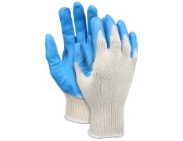 BLUE LATEX DIP 10 GAUGEGLOVE SIZE LARGE