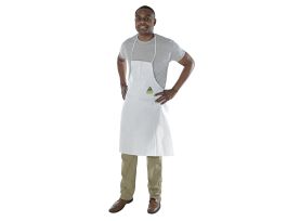 DEFENDER II™ WHITE MICROPOROUS APRON, ATTACHED TIES, 28" x 36"