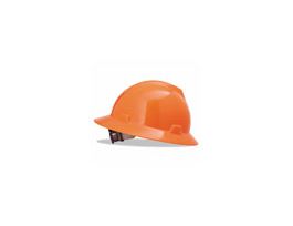 FLUORESCENT ORANGE V-GARD HAT W/RATCHET SUSPENSI