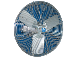 20" Washdown Duty Fan, Stainless Steel Motor, Stainless Steel OSHA Guards and Blade