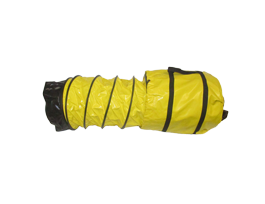 Standard Flexible Ducting 12" x 25' in Carry Bag with Cuff and Buckle Ends
