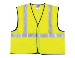VEST CL 2 ECON ZIP FRNT 3PKT LIME 2IN