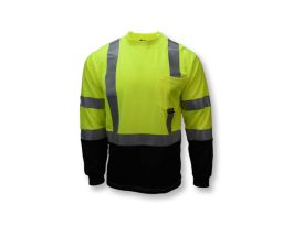 CL3 BLK BOTTOM L/S T-SHIRT GRN LRG