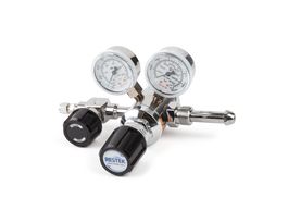 Dual-Stage Ultra-High Purity Chrome-Plated Brass Gas Regulators