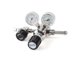 Dual-Stage Ultra-High Purity Chrome-Plated Brass Gas Regulators 21669