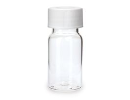 Precleaned VOA Vials, 20ml Clear, Open Top w/0.125" PTFE/Silicone Septa, 72pk