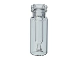 Interlock Vial, 300uL Clear, 11mm Crimp or Snap Ring 100-pk