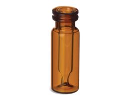 Interlock Vial, 300uL Amber, 11mm Crimp or Snap Ring 100-pk
