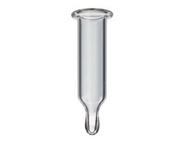 Versa Vial Insert, 250uL Glass Insert w/Glass Flange, 100pk