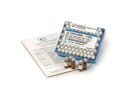 Certified Autosampler Vial Kit, Assembled 2mL Amber Vial w/Marking Spot and Bonded PTFE/Silicone Slit Septa, 100pk