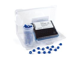 Certified Autosampler Vial Kit, Unassembled 2mL Amber Vial w/Marking Spot and Bonded PTFE/Silicone Septa, 100pk