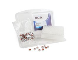 Crimp Vial Convenience Kit, SilCote Deact 2ml 11mm Clr Crmp Top Vial w/PTFE/Natural Rubber 1000PK