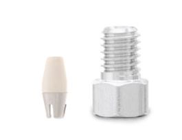 EXP Short Hex-Head Fitting (Nut w/Ferrule), w/Hybrid Ferrule, ea