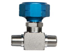 Sample Cylinder Valve, 1/4" Male NPT x 1/4" Male NPT 3500psig DOT press rating Stainless Steel