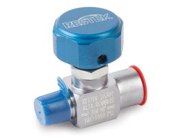 Sample Cylinder Valve UHP, 1/4" Male NPT x 1/4" Female NPT 5000psig DOT press rating, Sulfinert