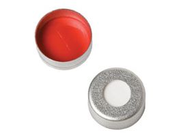 Aluminum Crimp Seals, 11mm, Silver Seal PTFE/Silicone w/Slit 1000-pk