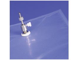 Tedlar Sampling Bag, with ONLY Single Push/Pull Valve 25 Liter capacity, 17.5" x 24", 5-pk