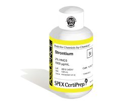 Strontium, 1,000 ug/mL, for AA and ICP, 125 mL