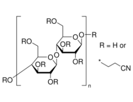 Cellulose, cyanoethylatedextent of labeling: ~2.6 mol cyanoethylation per mol cellulose (D.S.)