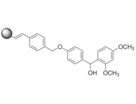 Rink acid resin100-200 mesh, extent of labeling: 0.5-1.5 mmol/g loading, 1 % cross-linked with divinylbenzene