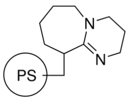 1,8-Diazabicyclo[5.4.0]undec-7-ene, polymer-bound100-200 mesh, extent of labeling: 1.4-2.2 mmol/g N loading, 1 % cross-linked with divinylbenzene