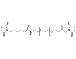 O-[N-(6-Maleimidohexanoyl)aminoethyl]-O'-[3-(N-succinimidyloxy)-3-oxopropyl]polyethylene glycol 3,000Mp 3,000