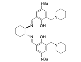 2,2'-[(1R,2R)-1,2-Cyclohexanediylbis[(E)-(nitrilomethylidyne)]]bis[4-(tert-butyl)-6-(1-piperidinylmethyl)phenol]97%