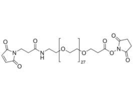 O-[N-(3-Maleimidopropionyl)aminoethyl]-O'-[3-(N-succinimidyloxy)-3-oxopropyl]heptacosaethylene glycol>=90% (oligomer purity)