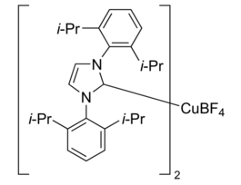 Bis(1,3-bis(2,6-diisopropylphenyl)imidazol-2-ylidene)copper(I) tetrafluoroborate