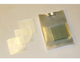 Indium tin oxide coated glass slide, squaresurface resistivity 30-60 Omega/sq, slide