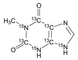 1-Methylxanthine-2,4,5,6-13C4, 1,3,9-15N399 atom % 13C, 98 atom % 15N, 98% (CP) 2MG