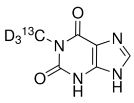 1-Methylxanthine-(methyl-13C,d3)99 atom % 13C, 98 atom % D, 97% (CP) 1MG