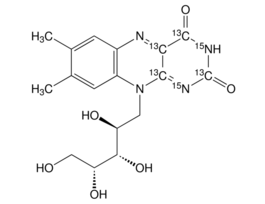 Riboflavin-(dioxopyrimidine-13C4,15N2)98 atom % 15N, 98 atom % 13C, 97% (CP) 1MG