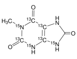 1-Methyluric acid-2,4,5,6-13C4, 1,3,9-15N398 atom % 15N, 99 atom % 13C, 98% (CP) 5MG