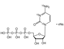 Cytidine-15N3 5'-triphosphate sodium salt solution98 atom % 15N, 95% (CP), 100 mM in 5 mM Tris HCl 25MG