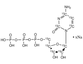 Cytidine-13C9 5'-triphosphate sodium salt solution98 atom % 13C, 95% (CP), 100 mM in 5 mM Tris HCl 1MG